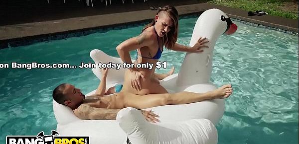  BANGBROS - PAWG Charley Hart Getting Fucked On A Swan Floaty